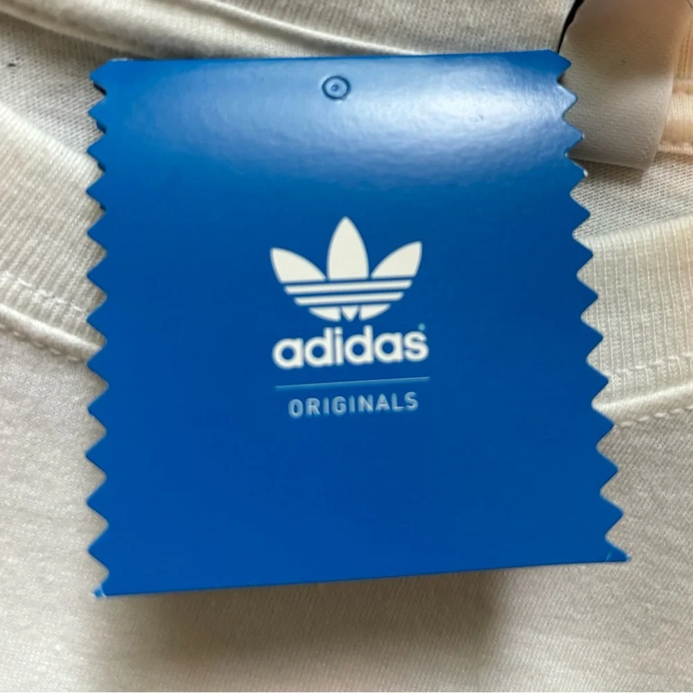 NWT Adidas Men’s White Logo Tee Size Large